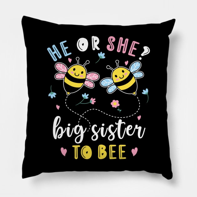 He Or She Big Sister To Bee Pillow by FloraLi