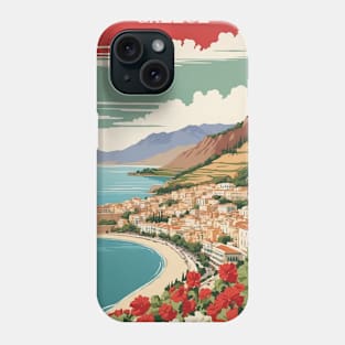 Nafplio Greece Tourism Vintage Poster Phone Case