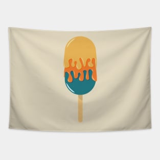 Melting ice cream illustration Tapestry