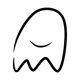 Minimal Ghost Design T-Shirt