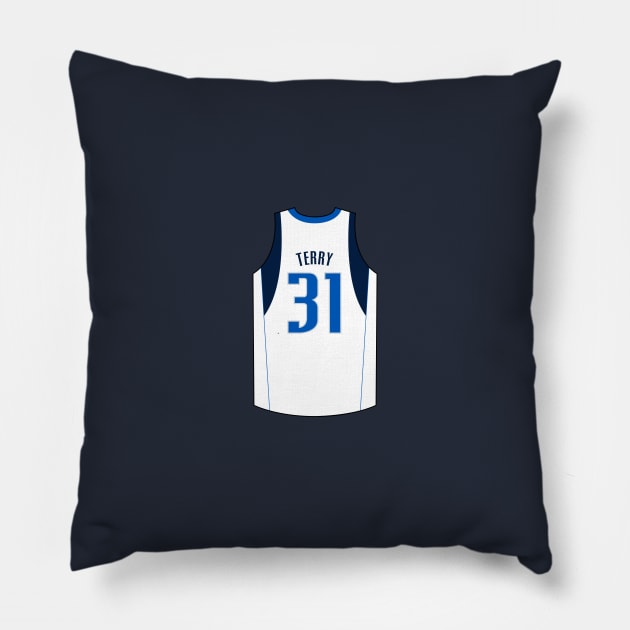 Jason Terry Dallas Jersey Qiangy Pillow by qiangdade