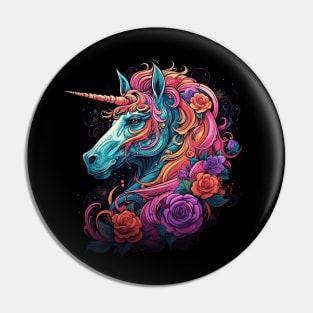 Beautiful Unicorn Gothic Tee Pin