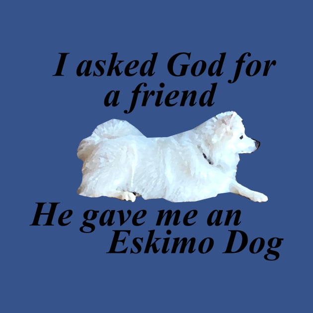 Best Friend American Eskimo Dog (Spitz) by Zen Goat 