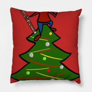 Bassoon Christmas Pillow