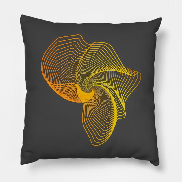 Africa map echo Pillow by Raphoto1