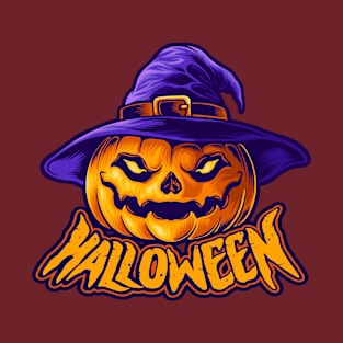 Halloween Character Jack-O-Lantern Head T-Shirt