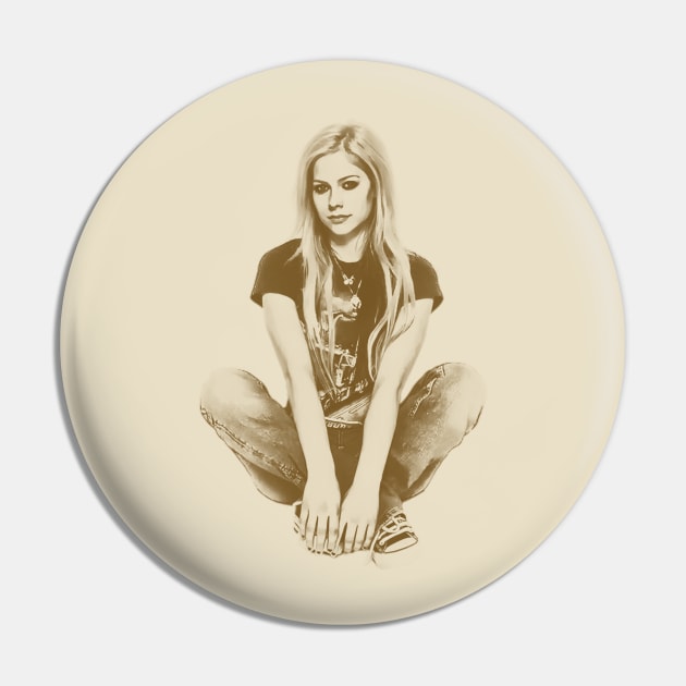 Avril Lavigne Retro Pin by Tic Toc