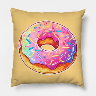 Rainbow Donut Pillow