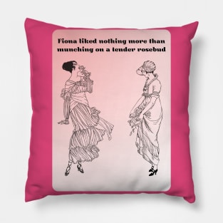 edwardian- funny vintage Pillow