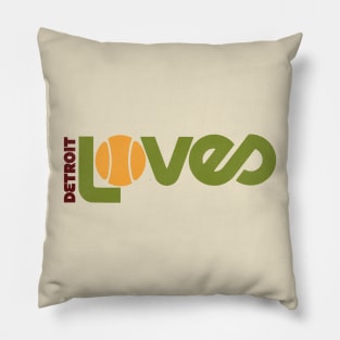 Detroit Loves Defunct Tennis Team Pillow