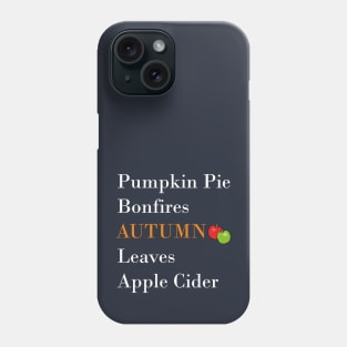 Autumn Vibes (Black) Phone Case