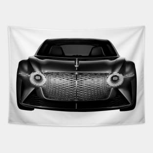 Bentley EXP 100 GT (2019)  Cars Form Black Design Tapestry