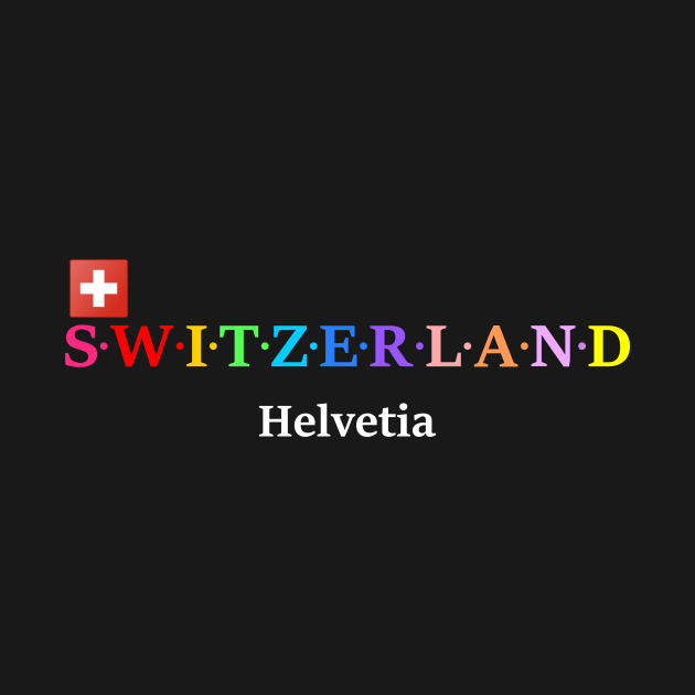 Switzerland, Helvetia. (Flag Version) by Koolstudio