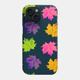 Bright Autumn Leaves Phone Case