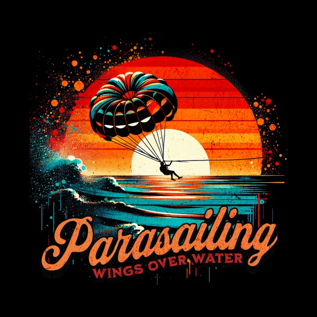 Parasailing Wings over Water Design by Miami Neon Designs