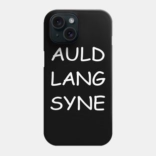 Auld Lang Syne, transparent Phone Case