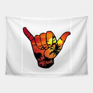 Shaka Sunset Beach JDM Tapestry