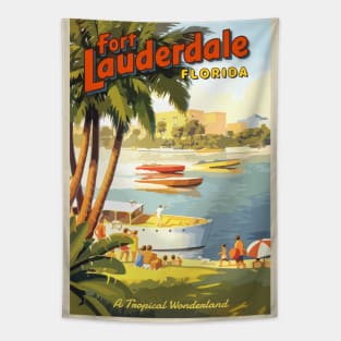 Fort Lauderdale Vintage Tapestry