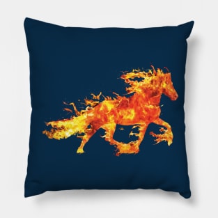 Fire Horse Horse Racing Pillow