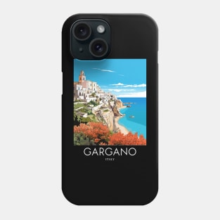 A Pop Art Travel Print of Gargano - Italy Phone Case