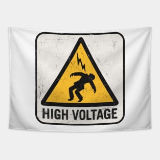 HIGH VOLTAGE Sticker Tapestry