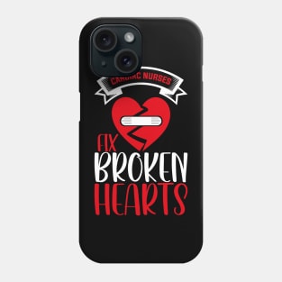 Cardiac Nurses Fix Broken Hearts, Funny Valentines Day Nurse Phone Case