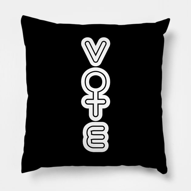 Vote - Female votes are very important Pillow by All About Nerds