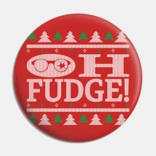 OH FUDGE Ugly Sweater Pin