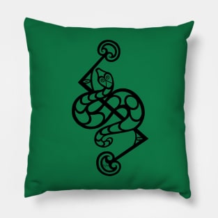 Pictish Snake stone carving design Pillow