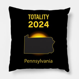 Total Solar Eclipse Pennsylvania State 2024 Pillow