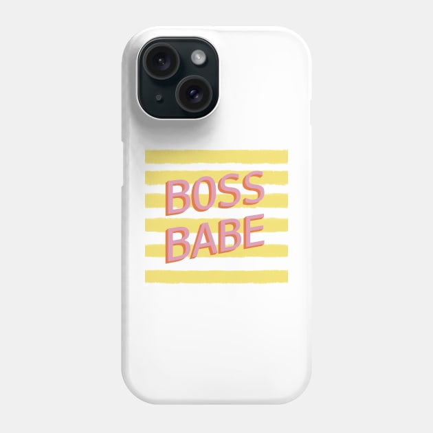 Boss Babe Cool Lady Boss Small Business Phone Case by Holailustra