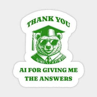 Thank you AI Graduation Magnet