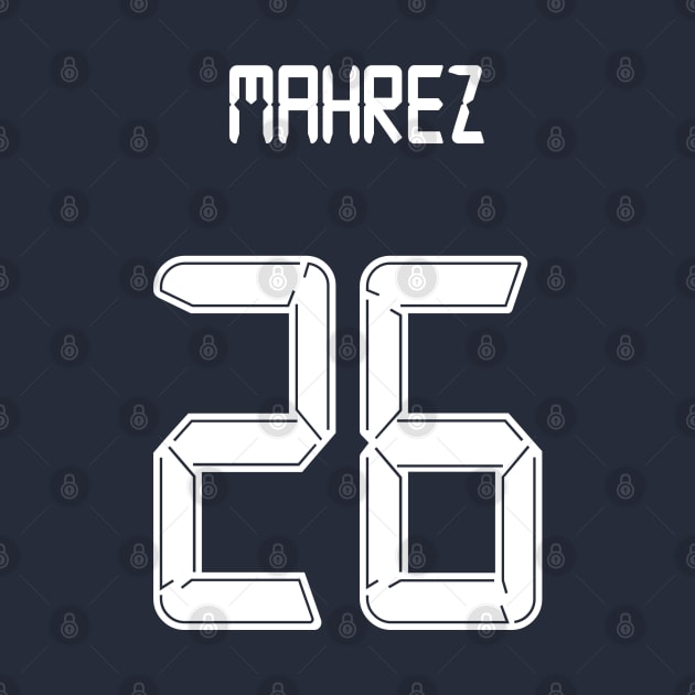 Mahrez Man City 26 shirt by Alimator