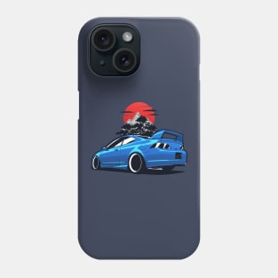 Blue Acura RSX nature background Phone Case