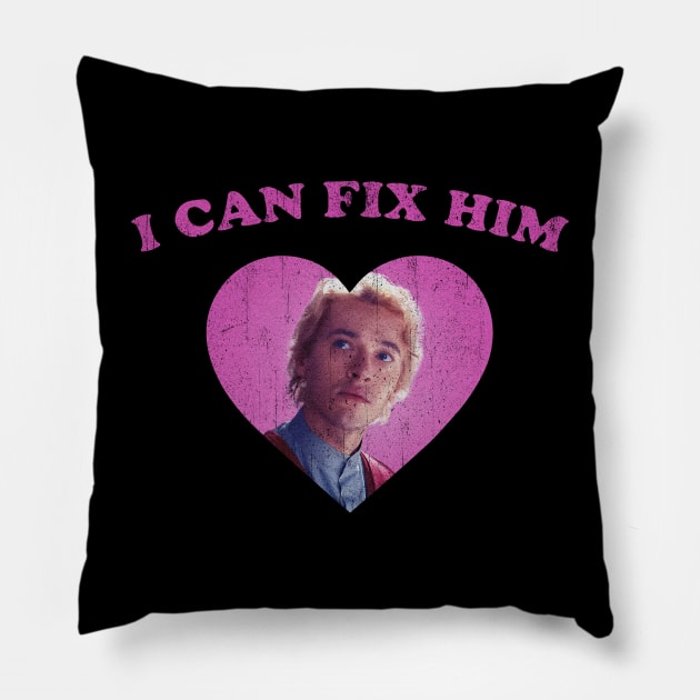 I Can Fix Him Vintage Style Pillow by Ilustra Zee Art
