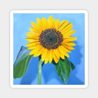 Sunflower - oil painting Magnet