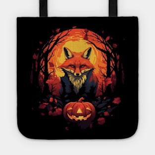 Red Fox Halloween Tote