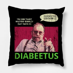 Wilford Brimley Retro Look Fan Art Design Pillow