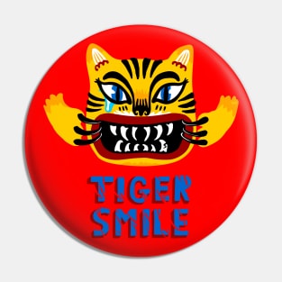 TIGER SMILE Pin