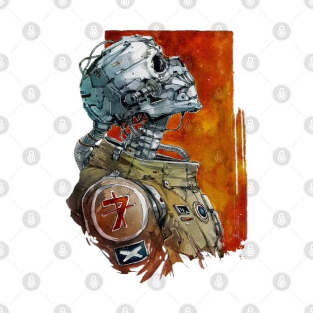 astronaut skull by tokentit