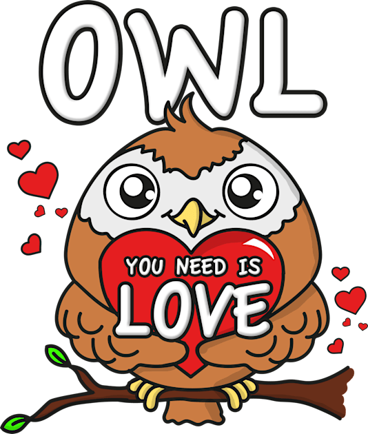 Owl you need is love Kids T-Shirt by FerMinem