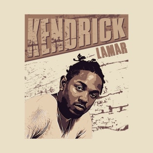 Kendrick lamar // Brown Vintage T-Shirt