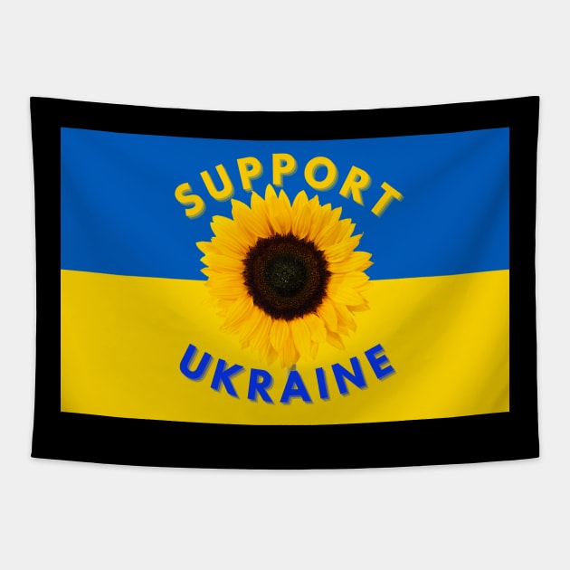 SUPPORT UKRAINE, THE SUNFLOWER IS THE NATIONAL FLOWER FOR UKRAINE Tapestry by KutieKoot T's