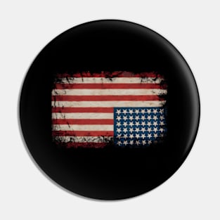 American Flag Distress Upside Down United States Usa Pin