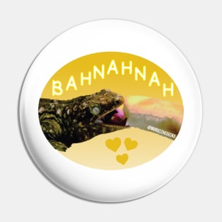 Muriel Loves Bahnahnah (yellow color) Pin