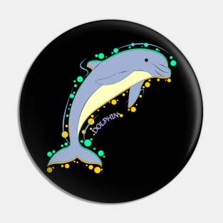 bubbly dolphin Pin