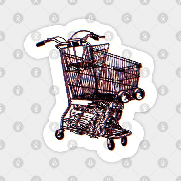 Shopping Cart Magnet by StudioPM71