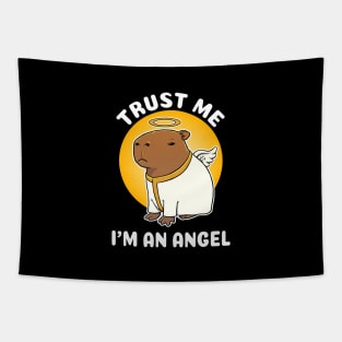 Trust me I'm an Angel Capbara Cartoon Tapestry
