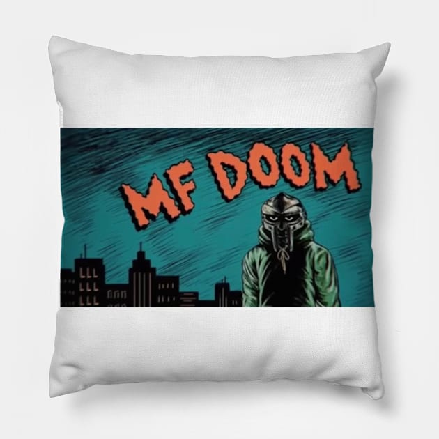 Mf Doom in the city Pillow by PigunnaBilla