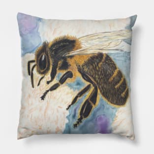 Collection Agent - Honey Bee on Flower Pillow